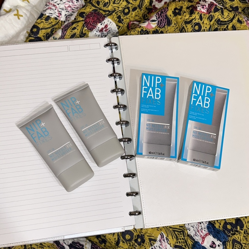 Quantity of‎ 2 NIP+FAB No Needle Fix Moisturizer - SPF 18 1.4 Fl. Oz. NEW In Box